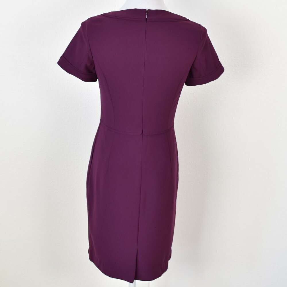 Pendleton Short Sleeve Sheath Dress Purple - 4P - Picture 5 of 10
